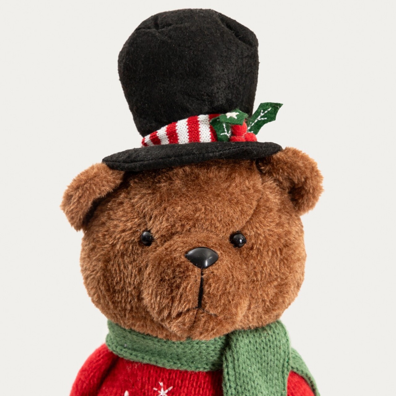 Decoratiune ursulet Nikx, Homla, 47 cm, poliester/metal/lemn, multicolor - 2 | YEO