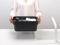 Bol de spalat cu tava de picurare, Brabantia, SinkSide, 37.4x34.4x16.1 cm, plastic, gri inchis