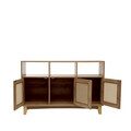 Comoda Notto, Homla, 110x35x72 cm, MDF/ratan, natur