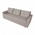 Canapea Extensibila Firenze Lux Beige 218x85x85 cm + lada de depozitare, bej