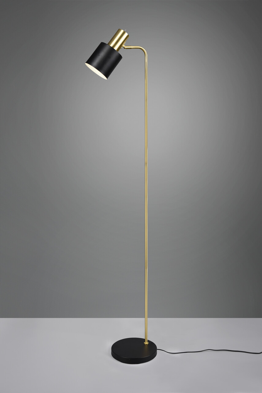 Lampadar Adam, RL, 22x35x153.5 cm, 10W, 1x E27, metal, auriu/negru - 1 | YEO