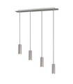 Lustra Marley, TRIO, 75x9x150 cm, 35W, 4x GU10, metal, argintiu mat/negru