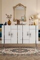 Consola, Hanah Home, Ilay 120, 120x75x32 cm, Alb / Argintiu