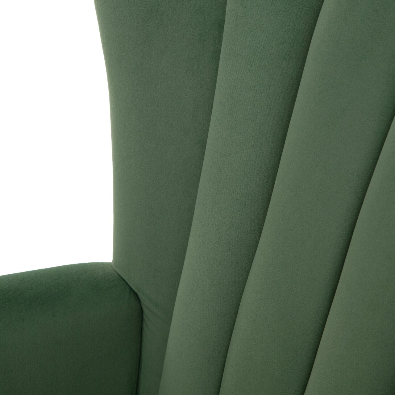 Fotoliu Mills, Homla, 75x79x102 cm, metal/catifea din poliester, verde - view 6