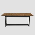 Masa extensibila Pahkel, Homla, 160-195x90x76 cm, lemn de cauciuc, maro