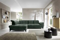 Coltar extensibil stanga 5 locuri ELTAP, LT-35RAQ, Inferne, 297x210x107 cm, lemn/poliester, verde inchis