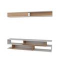 Comoda TV, Decorotika, Sims, Alb / Teak