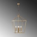 Lustra, Till - 13252, Fulgor, 50 x 71 x 123 cm, 4 x E14, 40W, auriu