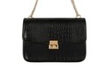 Geanta Devonia - Croco, Laura Ashley, piele ecologica, negru