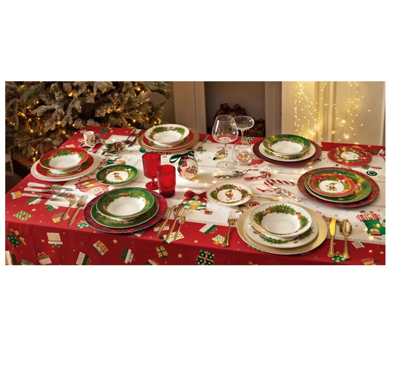 Platou servire, Golden Eye Gold, Brandani, 35x25 cm, portelan New Bone China