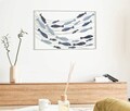Decoratiune de perete Pesci, Mauro Ferretti, 96.5x61 cm, fier, multicolor