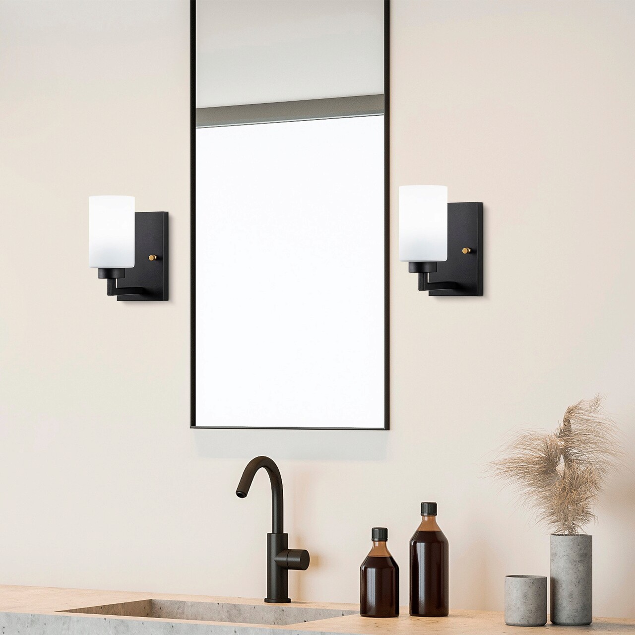 Aplica de perete, Fulgor, 942FLG2199, Metal, Alb/Negru - 2 | YEO