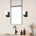 Aplica de perete, Fulgor, 942FLG2199, Metal, Alb/Negru