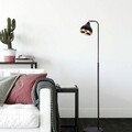 Set lustra si lampadar, Opviq, 892OPV9105, Metal, Negru/Cupru