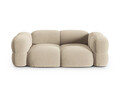 Canapea 3 locuri, Loretto, Cosmopolitan Design, 210x100x68 cm, catifea, bej deschis