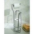 Suport pentru hartie igienica Axis, iDesign, 20.5x16.5x62 cm, otel, crom