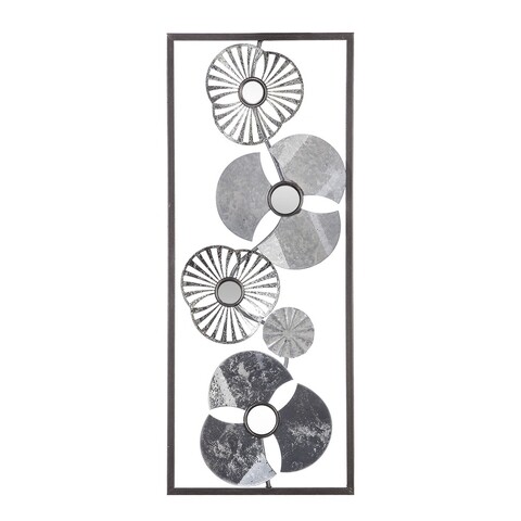 Decoratiune de perete Shapes, Homemania, 25 x 61 cm, metal