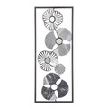 Decoratiune de perete Shapes, Homemania, 25 x 61 cm, metal