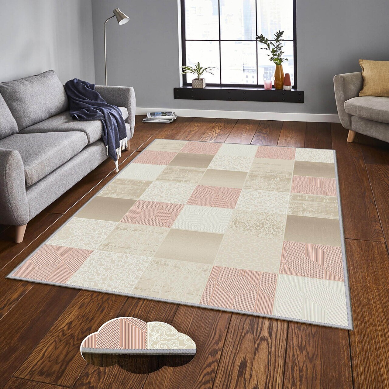 Covor Eexfab1132 120x180 cm Poliester Multicolor