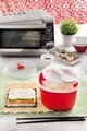 Recipient preparare orez in cuptorul cu microunde, Snips Rice&Grain Cooker, 2.7 L, polipropilena, rosu