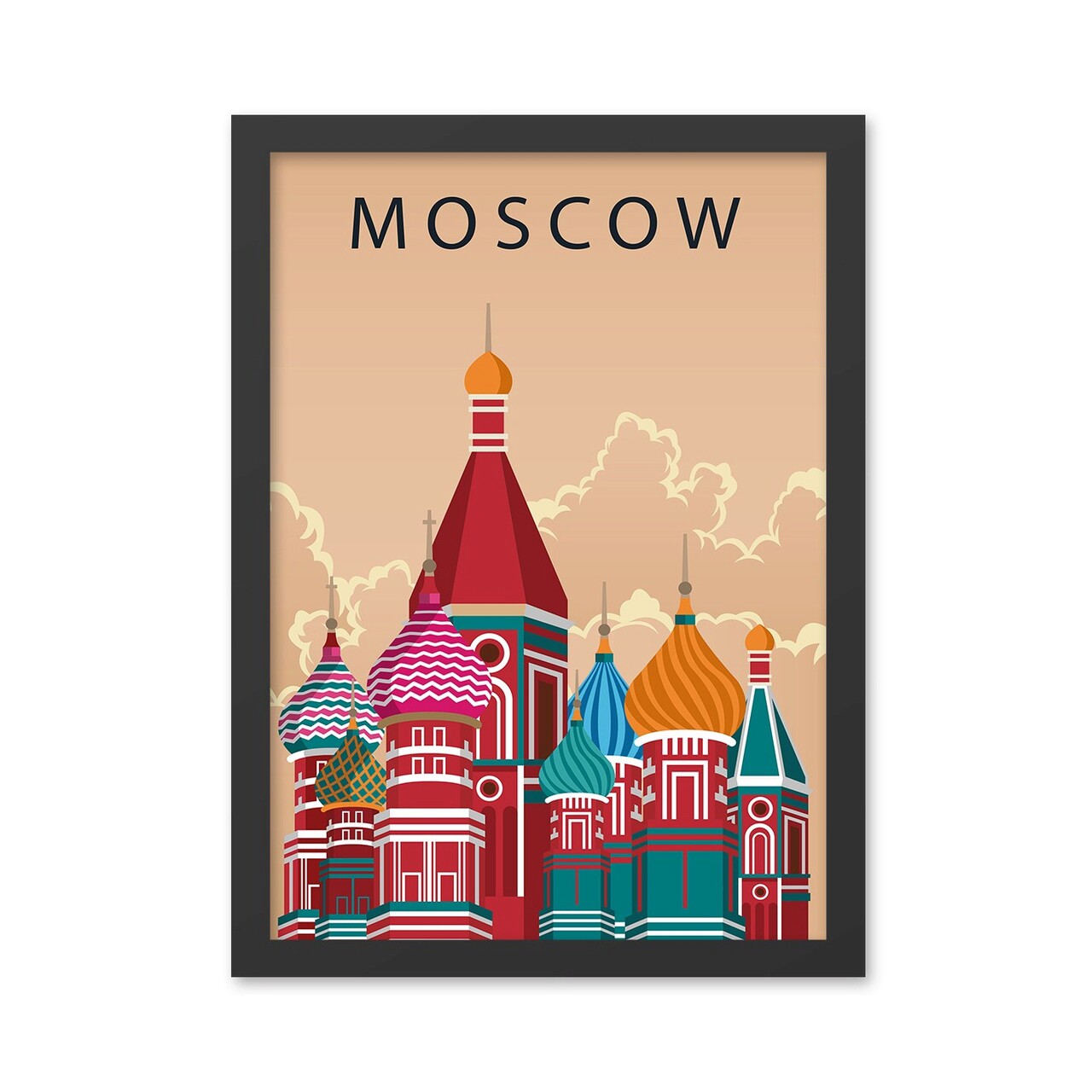 Tablou Decorativ, Moscow (35 X 45), MDF , Polistiren, Multicolor