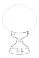 Lampa de exterior, Avonni, 685AVN1251, Plastic ABS, Negru