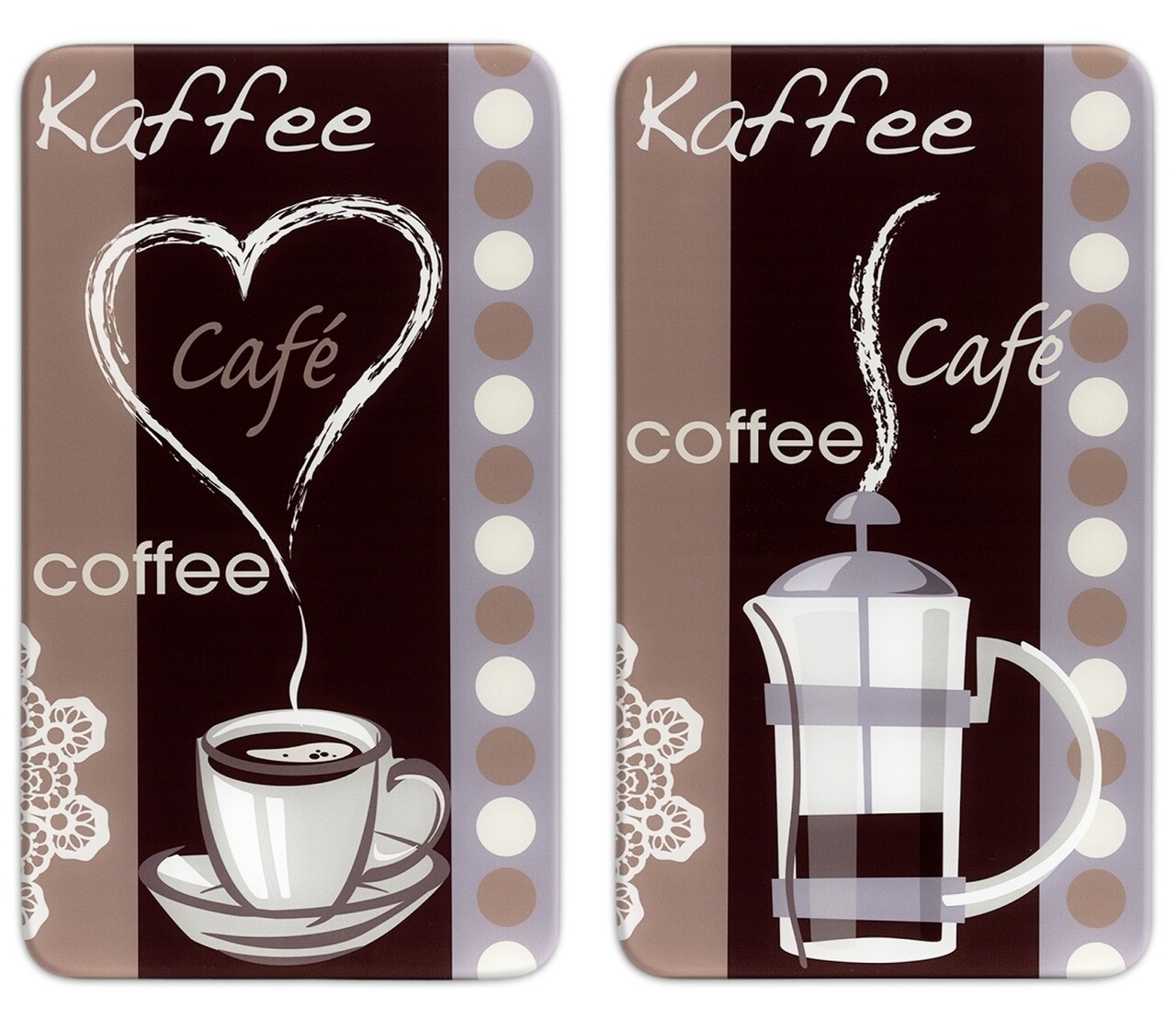 Set 2 protectii universale pentru aragaz, Maximex, Coffe Flavour - 2 | YEO
