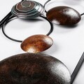 Decoratiune de perete, Textured, Metal, 90 x 32 x 4 cm, Multicolor