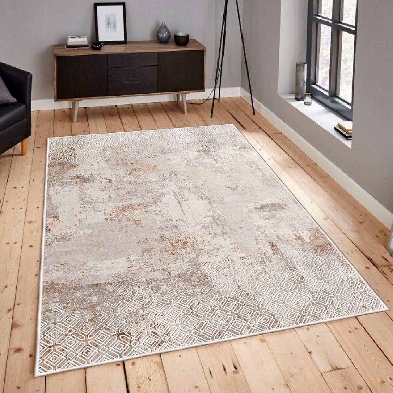 Covor, Woosonıl059, 120x180 cm, Crem — imaginea 2