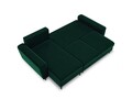 Coltar extensibil reversibil 4 locuri, Moghan, Micadoni Home, BL, 241x145x88 cm, catifea, verde bottle