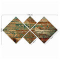 Set 4 tablouri decorative, 4MDF741797314, MDF, Imprimat UV, Multicolor