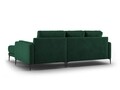 Coltar dreapta, Orrino, Mazzini Sofas, 4 locuri, 242x164x82 cm, catifea, verde bottle