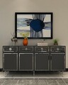 Consola, Olivia, Belly KB150, Antracit / Argintiu
