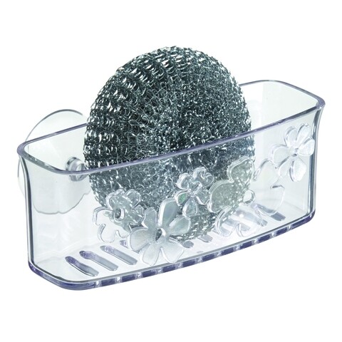 Suport pentru burete de vase Blumz, iDesign, 16.5x6.5x6.5 cm, transparent
