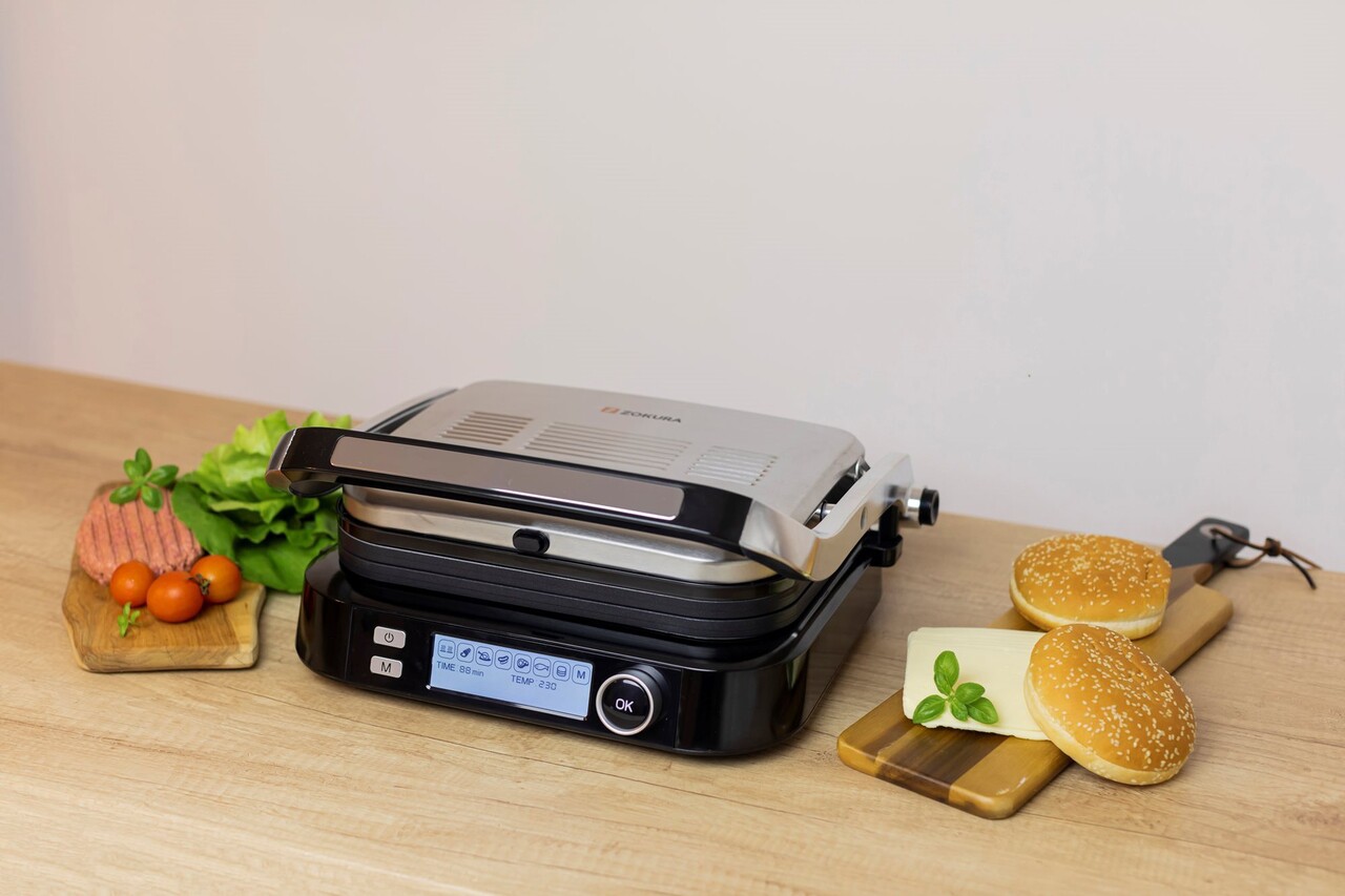 Gratar electric Smart, 2100 W, 7 programe - Zokura - view 9
