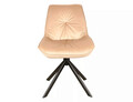 Scaun rotativ Boogie I Velvet, Signal, 53x45x89 cm, catifea/otel, bej/negru