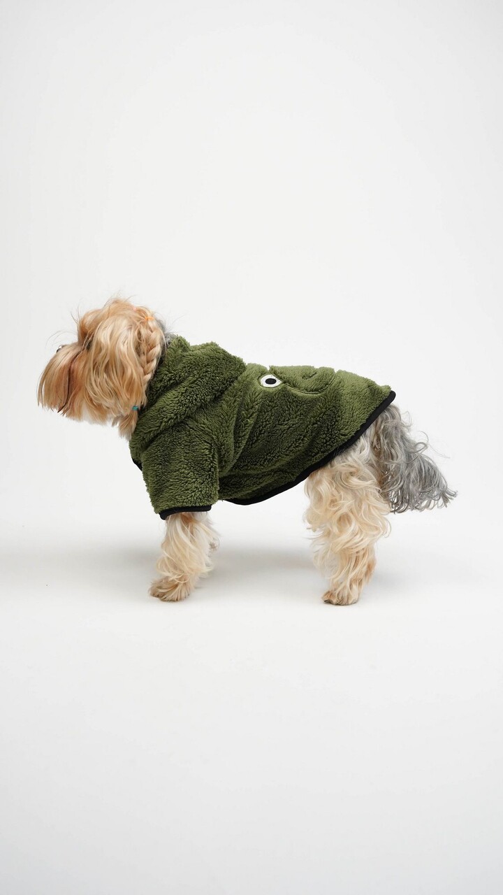 Hanorac pentru câini, Paws &amp; Whiskers, Froggy Welsoft Jacket, Verde - view 2