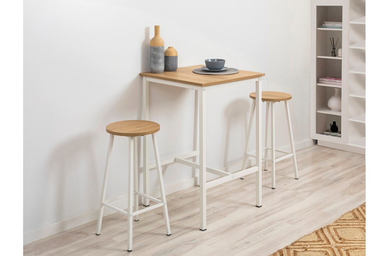 Scaun, Hanah Home, Mora, 32x65x32 cm, Alb - view 5