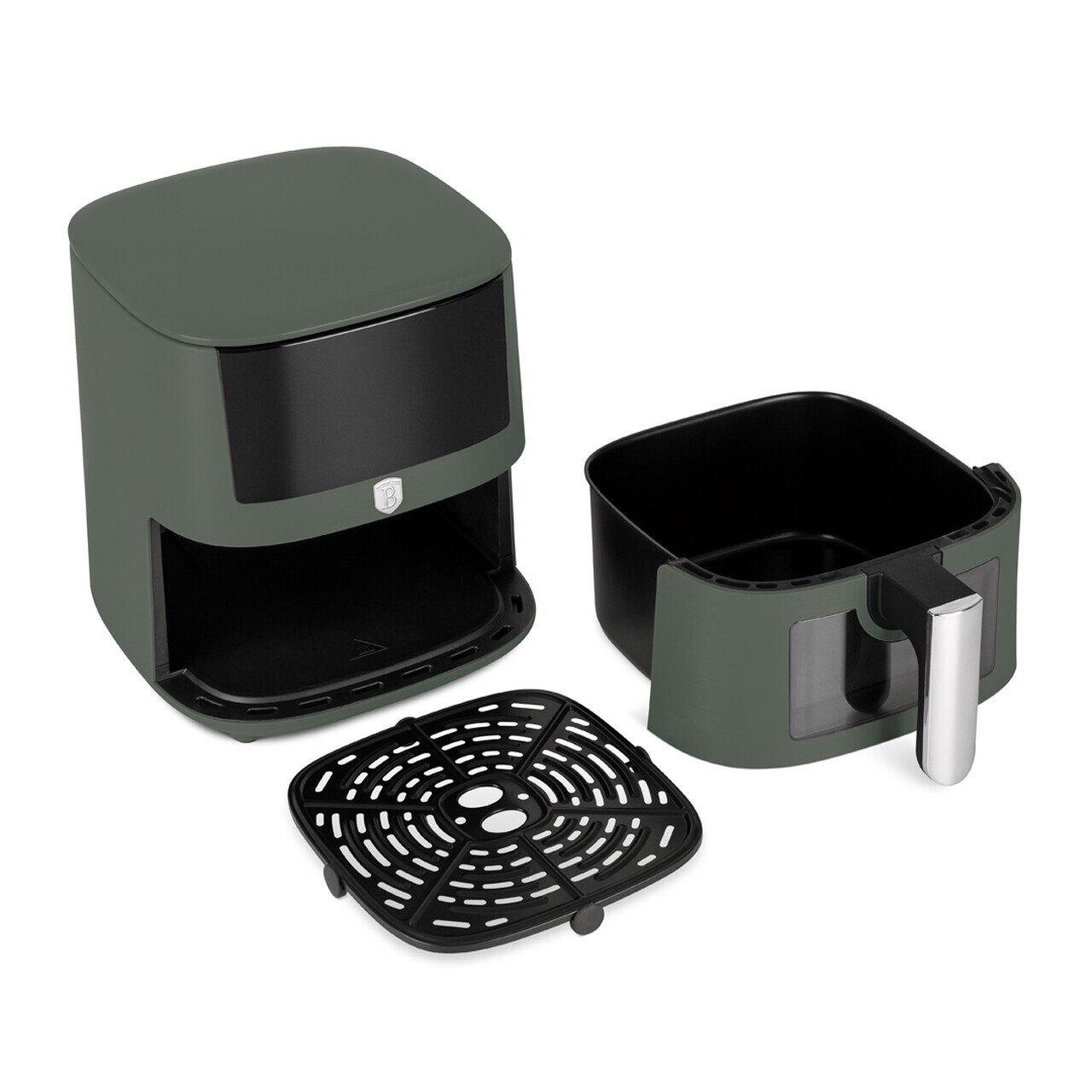 Friteuza cu aer cald si fereastra Berlinger Haus, Matte Green, 5 L, 1400W, verde mat - imagine 4