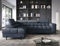 Coltar extensibil stanga 5 locuri ELTAP, LT-40AU, Ferucce, 276x200x93 cm, lemn/poliester, albastru inchis
