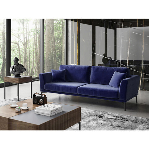 Canapea 3 locuri, ndesign, 291nds1324, lemn, albastru