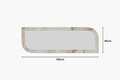 Oglinda decorativa, Siam, Arni, 40x120x2.2 cm, Efes / Marmură