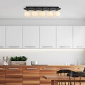 Lustra, Fulgor, 942FLG1395, Metal, Alb/Negru