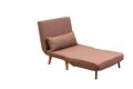 Canapea extensibilă cu 1 loc, Futon, 859FTN2329, Metal , Maro