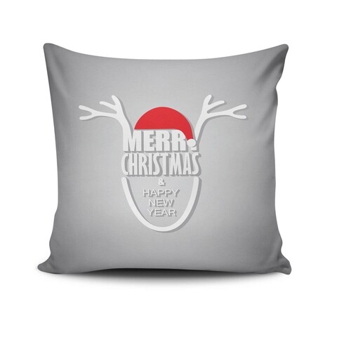 Perna decorativa NOELKRLNT-6, Christmas, 43×43 cm, policoton, multicolor Christmas