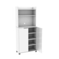 Dulap multifunctional, Adore, ADR-470-PP-1, 73x172x36 cm, PAL, Alb