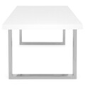 Masuta pentru cafea, Page, L.120 l.60 H.45, mdf/metal, alb lucios
