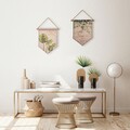 Decoratiune de perete Plant Life, Creaciones Meng, 33x38 cm, in/lemn de brad chinezesc