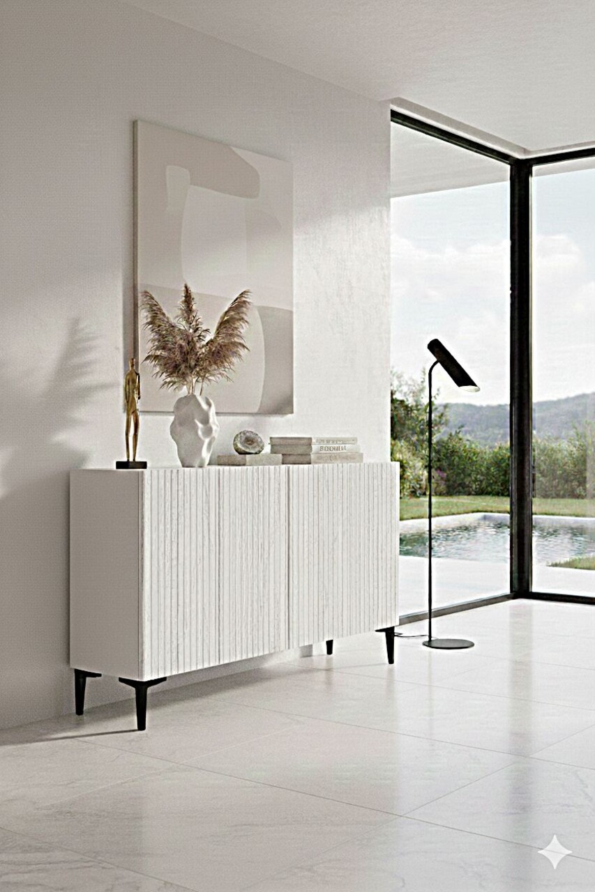 Consola, Hanah Home, Zeynep 120, 120x79x32 cm, Alb - view 2