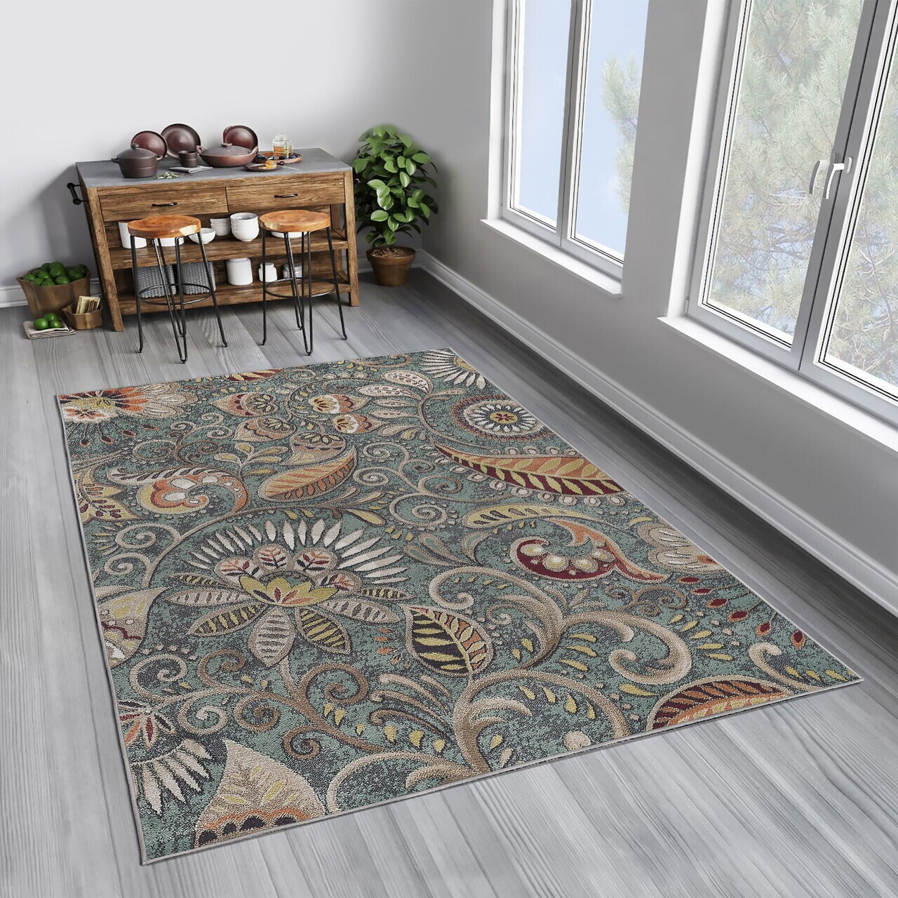 Covor Woopamuk244 100x200 cm Bumbac/Poliester Multicolor